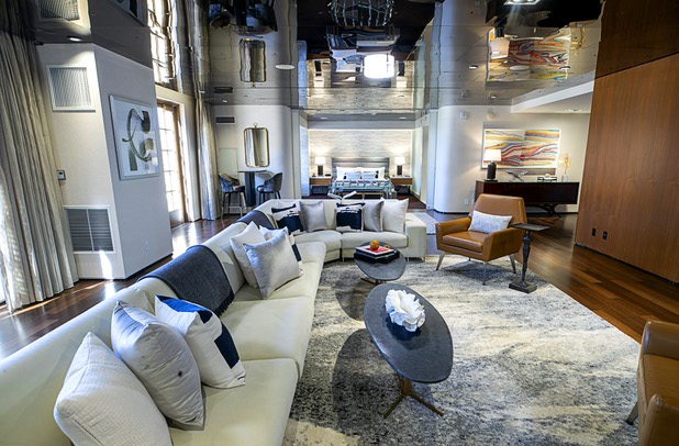 The living room is shown in the Presidential Suite at Green Valley Ranch in Henderson Wednesday, Feb. 5, 2020.