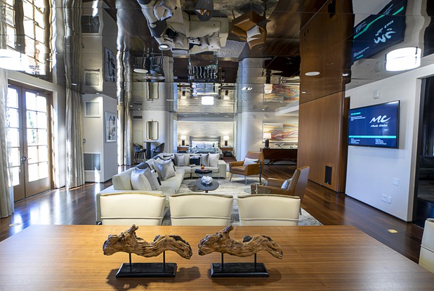 A view of the dining area and living room in the Presidential Suite at Green Valley Ranch in Henderson Wednesday, Feb. 5, 2020.