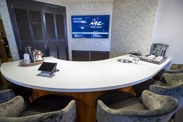 A view of a bar in the Presidential Suite at Green Valley Ranch in Henderson Wednesday, Feb. 5, 2020.