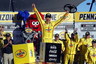 Joey Logano Wins Pennzoil 400 - Again!