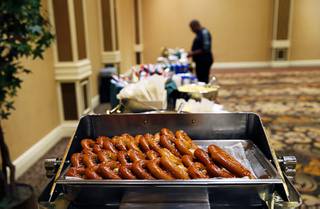 Tasty treats are displayed during a Las Vegas Sun Premium Subscriber Event at the Orleans Wednesday, March 4, 2020.