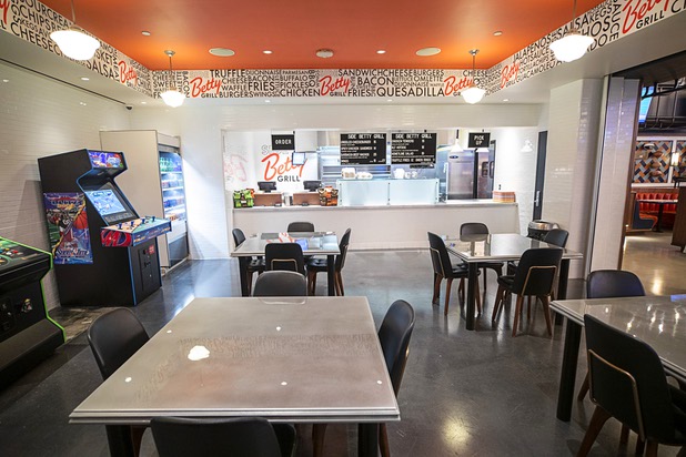 A view of the Side Betty Grill in the BetMGM sports book at the Park MGM Friday, March 6, 2020.