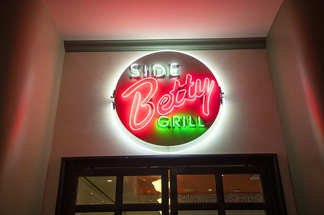A casino entrance to the Side Betty Grill in the ...