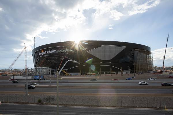 Progress Continues Inside Allegiant Stadium as Construction Nears