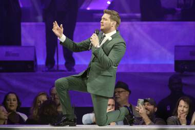 Michael Buble’s tour stop at T-Mobile Arena May 9 is still on the schedule.