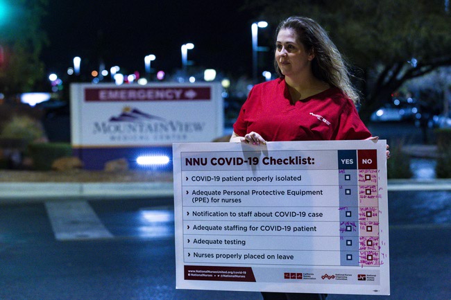 Nurses Protest Lack of COVID-19 Preparedness