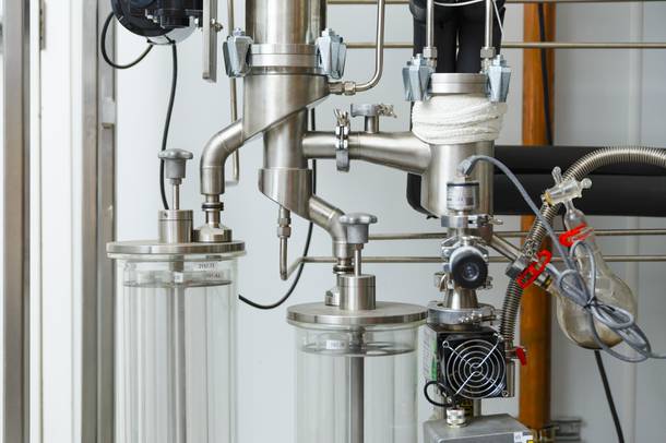 Infusion equipment is seen at Evergreen Organix edibles production facility, Wednesday, Sept. 26, 2018.