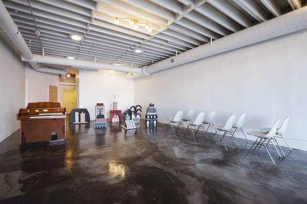 An interior view of Sure Thing Chapel is seen here, Downtown, Thursday, Feb. 7, 2019. WADE VANDERVORT