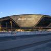 An exterior view of the Allegiant Stadium, home of the Las Vegas Raiders, under construction in Las Vegas Tuesday, May 5, 2020.