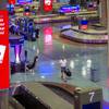 Health and safety messages are displayed at McCarran International Airport Wednesday, May 20, 2020. On Wednesday, the airport launched "LAS All In," a gaming-themed public awareness campaign to educate passengers on how to keep themselves healthy and to help mitigate the spread of COVID-19.