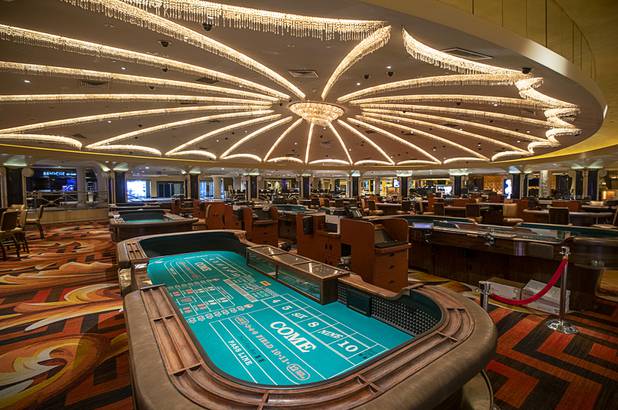 A view of the casino floor during a tour of Caesars Palace Thursday, May 21, 2020.