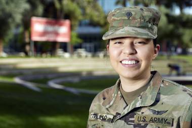 Jackie Trujillo appears to be seasoned for any crisis that comes her way. During the Oct. 1, 2017, mass shooting on the Strip, she led her sisters and a stranger to safety. Now, as a member of the Nevada National Guard ...