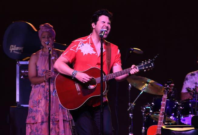Frankie Moreno performs at the Craig Ranch Regional Park Amphitheater.