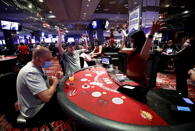 Las Vegas back in business after coronavirus casino closure - Las ...