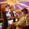 John Charles of Texas arrived in Las Vegas on an early morning flight in order to be among the first guests at Caesars Palace as the casino reopened its doors to the public during phase 2 of the COVID-19 pandemic Thursday, June 4, 2020.