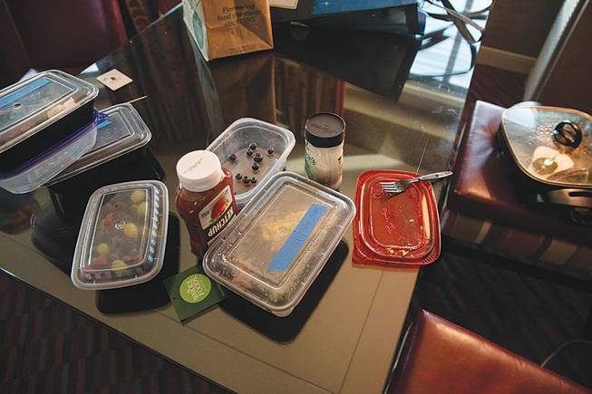 These meals were prepared by boxer Shakur Stevenson’s personal chef and delivered to his room at the MGM Grand as he was quarantined prior to his match.
