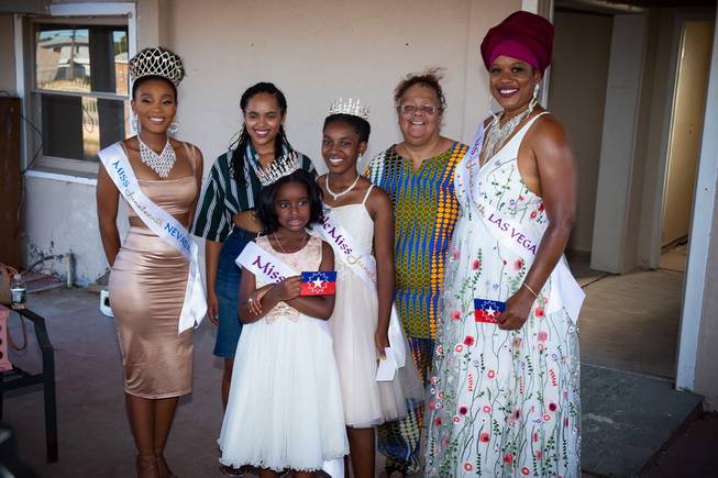From left, Miss Juneteenth Nevada Aniyah Brown, Tiffanne LeMay, Miss ...
