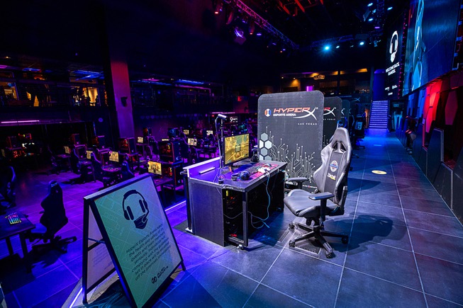 The HyperX Esports Arena is shown prior to its reopening ...