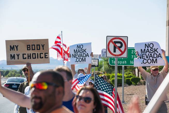 No Mask Nevada Protest