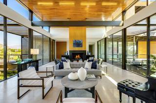 Jim Murren, former Chairman and CEO of MGM Resorts International and community leader, has listed his Las Vegas estate for $10.5 million. The nearly 13,000 square-foot modern estate is one of only two residences in Southern Nevada designed by the world-renowned architecture firm Marmol Radziner and also includes a Skyspace art installation by the fame light and space artist James Turrell. (Courtesy / The Ivan Sher Group)