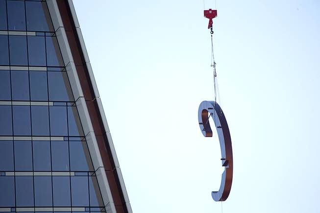 A 34-feet-tall letter 