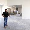 Amador "Chi Chi" Bengochea, owner of Bentar Development, gives a tour of a clubhouse, under construction at the Showboat Park Apartments, Tuesday, July 28, 2020. The apartment complex is a Bentar Development project along Fremont Street between Oakey Boulevard and Atlantic Street.