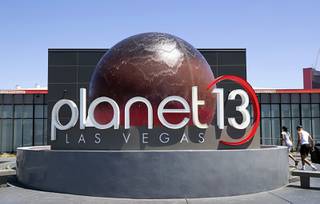 An exterior view of Planet 13, a marijuana dispensary at 2548 W. Desert Inn Rd., Wednesday, July 29, 2020.