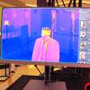Joe Lupo, president of the Hard Rock casino in Atlantic City, N.J., walks through a thermal screening area where his body temperature is automatically checked, July 2, 2020, the first day the casino reopened amid the coronavirus outbreak.