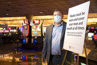 Bill Joseph, director of surveillance at the Westgate, poses on the casino floor Friday, Aug. 7, 2020.