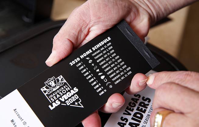 Photograph : Raiders Season Ticket Boxes 