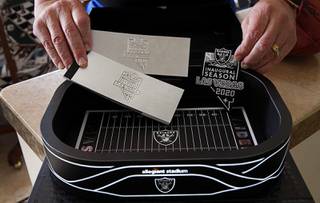 Gearing up for game day: Raiders surprise season-ticket holders with gift  package - Las Vegas Sun News
