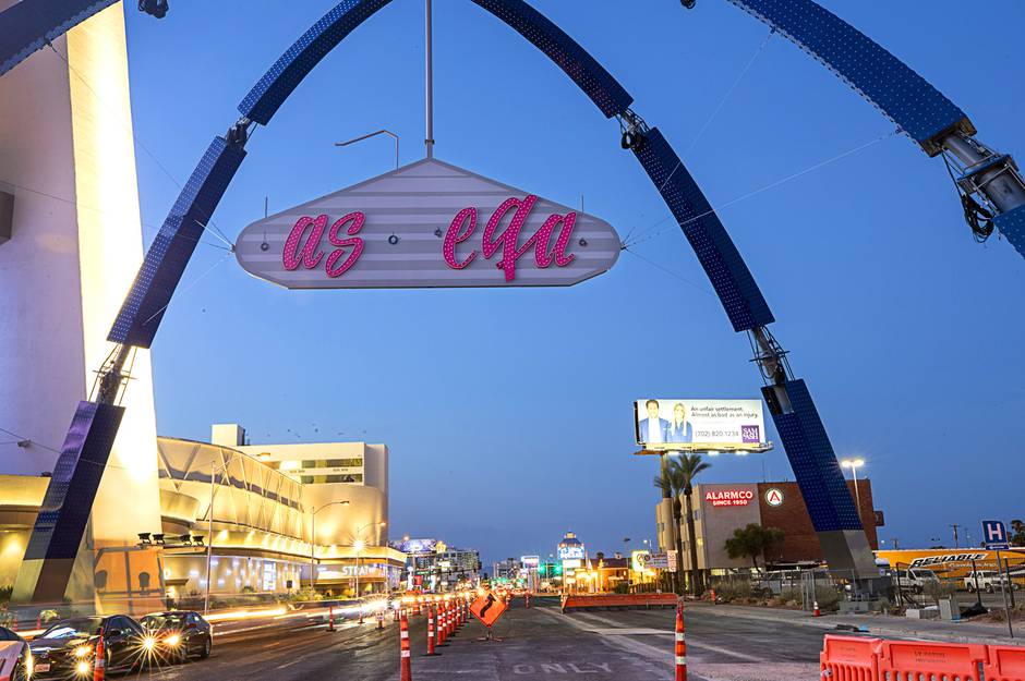 New sign, arch coming to downtown Las Vegas