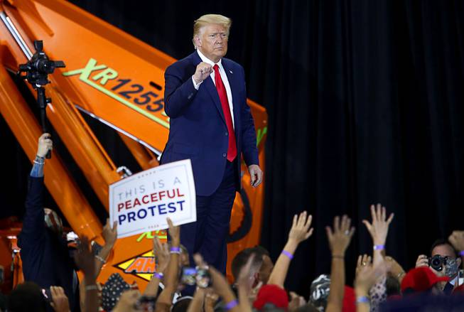 Trump Rallies Supporters at Xtreme Manufacturing in Henderson
