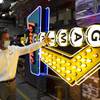 Jeffrey S. Young, Senior Vice President and Chief Marketing Officer of YESCO Custom Electric Signs, shows a sign that will be installed at the new Circa casino during a tour at the company's warehouse, Monday, Oct. 5, 2020.