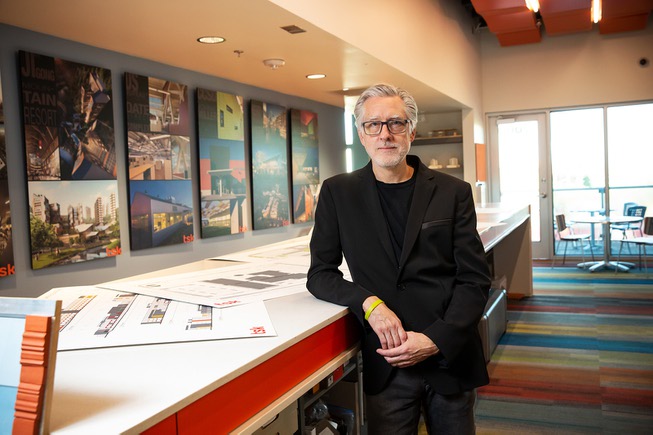 Windom Kimsey, principal architect and CEO at TSK Architects, poses ...