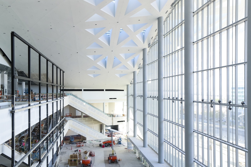 On an open-air terrace on the third floor of the Las Vegas Convention Center West Hall expansion, Steve Hill stood with a large chunk of the Strip serving as his backdrop. Resort towers, including Wynn Las Vegas, Encore and the Venetian, glistened behind him in the afternoon ...