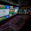 The new sports book at Circa is seen during a media tour of the property Monday Oct. 19, 2020, as it prepares for their opening on October 28th.