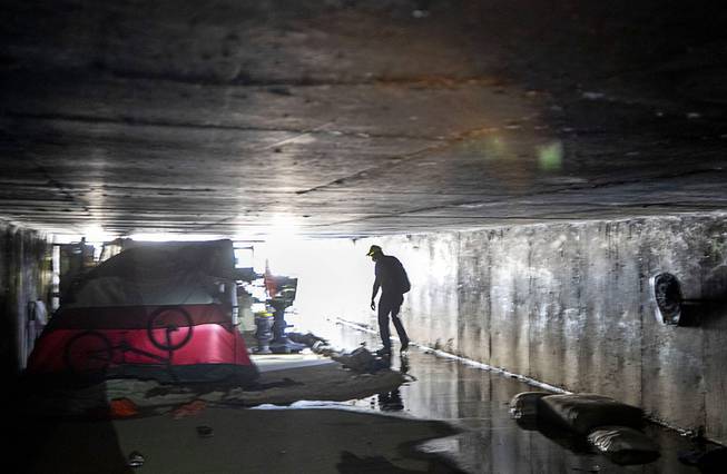 Crossroads Checks On Homeless in Tunnels