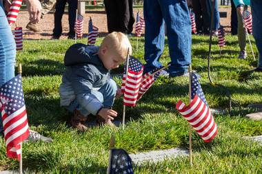 This Veterans Day, the U section at the Southern Nevada Veterans Memorial Cemetery looks vastly different than last year when Dawn Kramer traveled from her home in Michigan to visit …