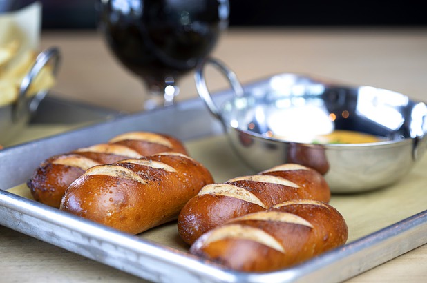 Beer Cheese with Soft Pretzels is shown at 595 Craft and Kitchen at Rainbow Boulevard and Tropicana Avenue Wednesday, Nov. 11, 2020.