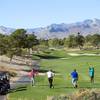 Tourists from Boston drive off the third tee at Angel Park Golf Club Saturday, Nov. 14, 2020. From left: Terry Lawrence, Sean McArdle, Scott Tarbox and Joe McArdle.