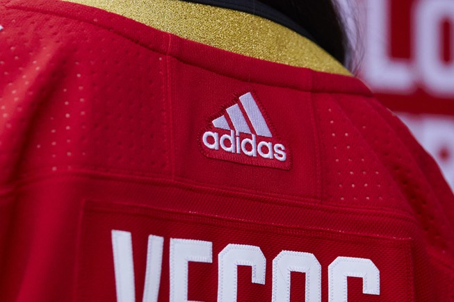 The Golden Knights unveiled a red uniform with the alternate ...