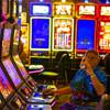 Customer of six years John Magyarics gambles inside the Emerald Island Casino in Henderson, Tuesday, Nov. 17, 2020.