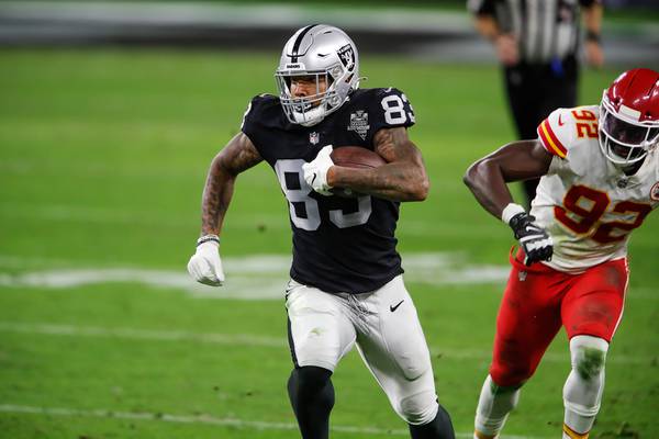 Carr, Gruden wowed by Darren Waller's 'astonishing' performance vs. the  Saints