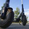 Sharable electric scooters by Bird wait on sidewalks for pedestrian use in Cincinnati. The company is hoping to gain a foothold in Las Vegas.