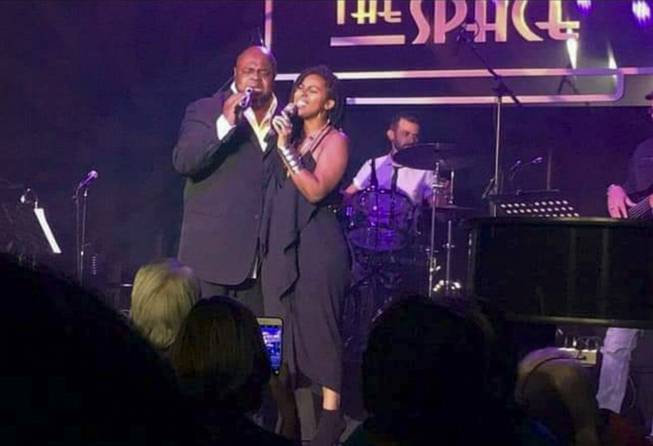 Bruce Williamson, pictured here performing with friend Serena Henry, was a local singer and entertainer who was also a member of The Temptations. He died of COVID-19. (Courtesy Serena Henry)