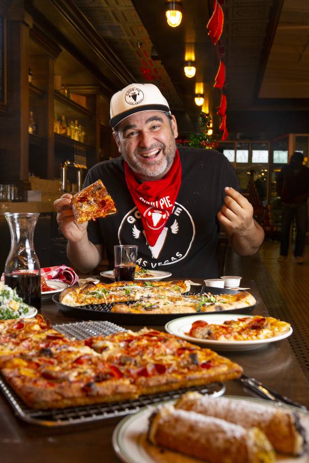 Vincent Rotolo, owner of Good Pie, poses for a photo in his restaurant, downtown, Tuesday, Dec. 29, 2020. WADE VANDERVORT