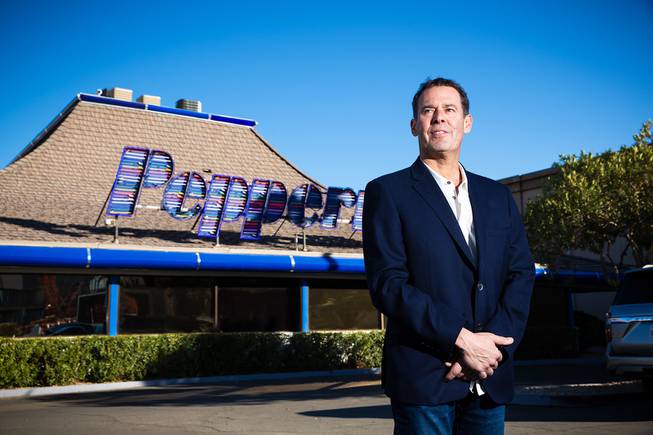 Lorenzo Doumani, local resort developer and business owner, poses for a photo in front of the iconic Peppermill restaurant Monday Jan 18, 2021.