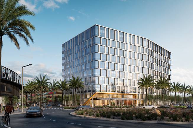 An artist's rendering of the planned 1700 Pavilion office building in Downtown Summerlin.