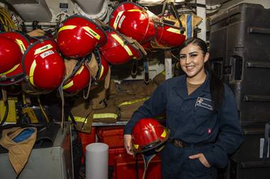A North Las Vegas woman who joined the Navy to travel the globe and pay for college said something she learned back home has helped her succeed in the service. It’s the principle of “if you start something, you ...